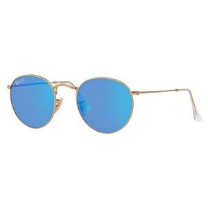 Ray Ban Round Glasses Gold Frame Polarized RB 3447